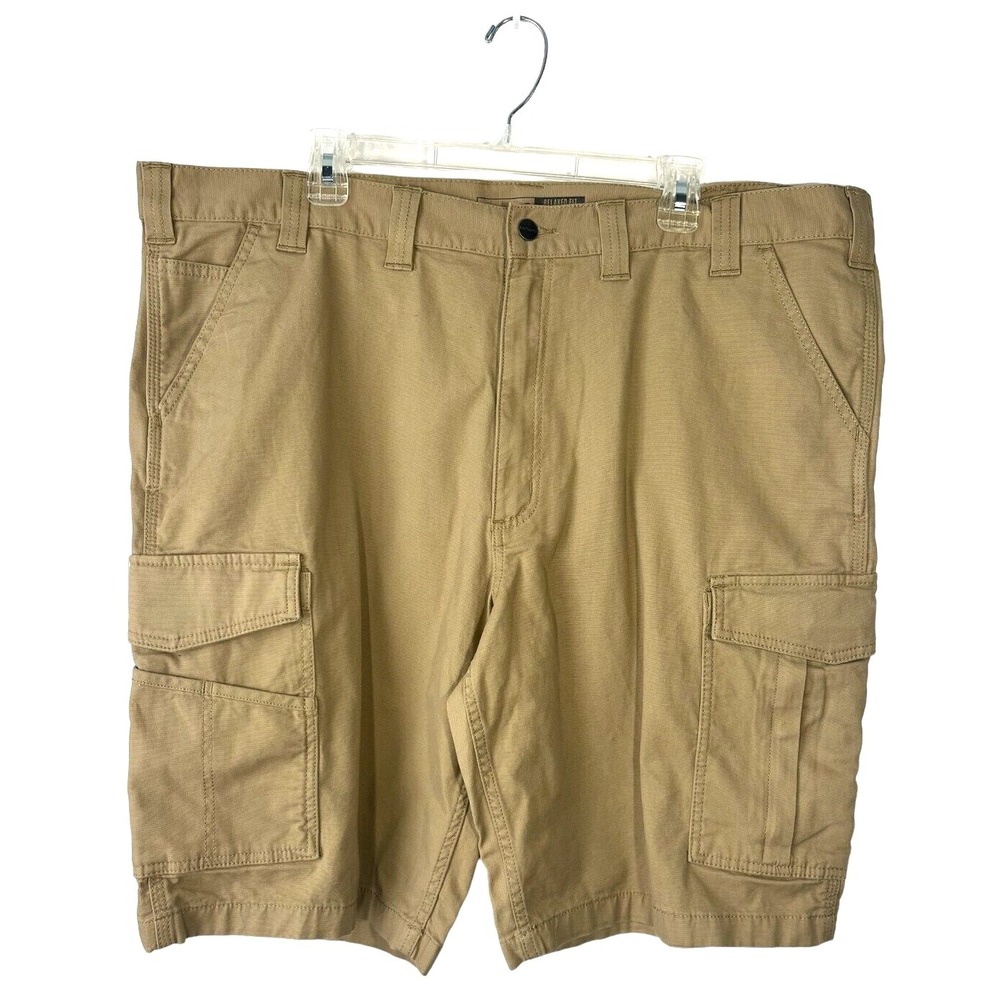 Carhartt Men's Relaxed Fit Khaki Carpenter Workwear Shorts 44 Rugged Flex